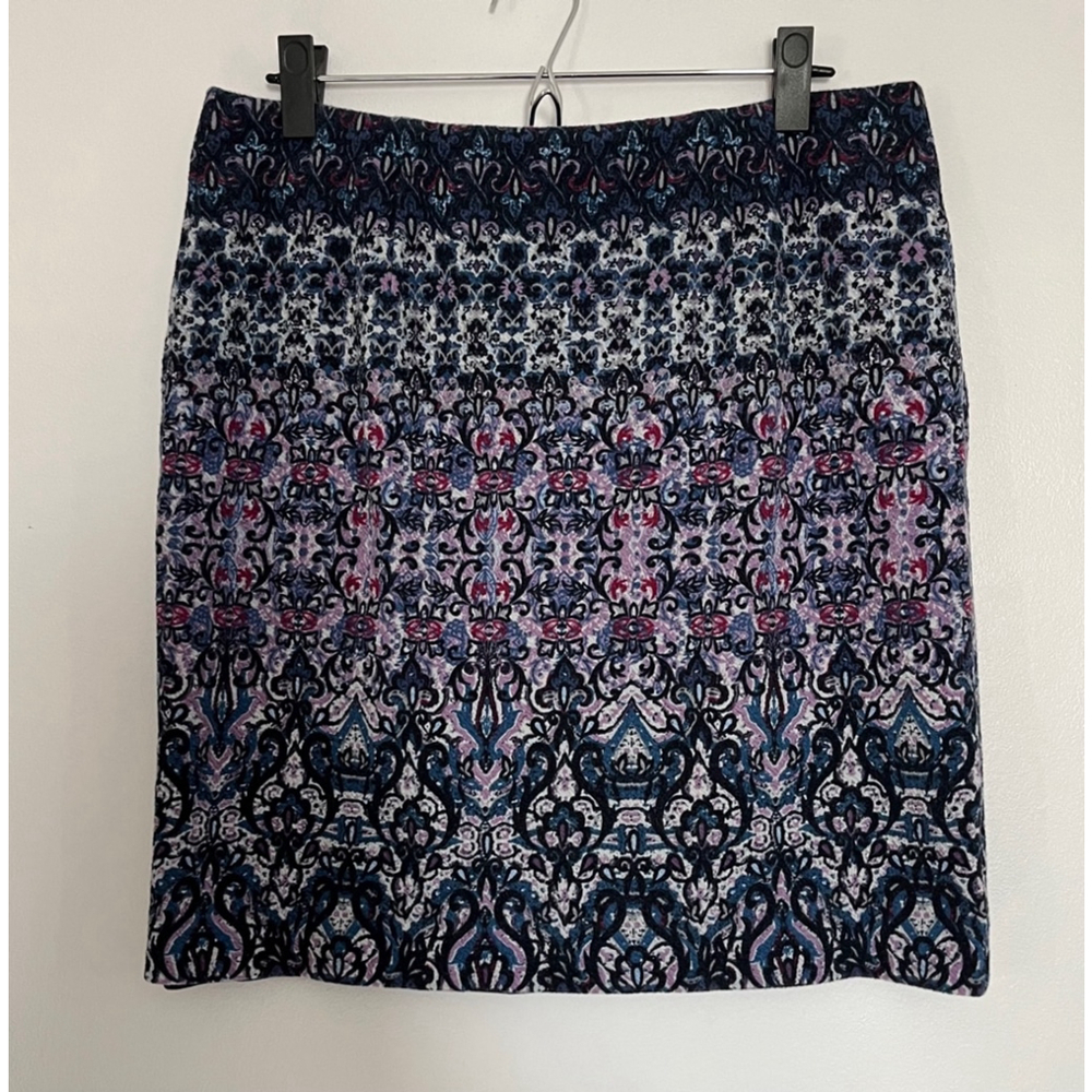 J. Jill patterned lined skirt size M